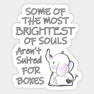 Autism Awareness Quote Special Ed Autistic Support Gifts Sticker